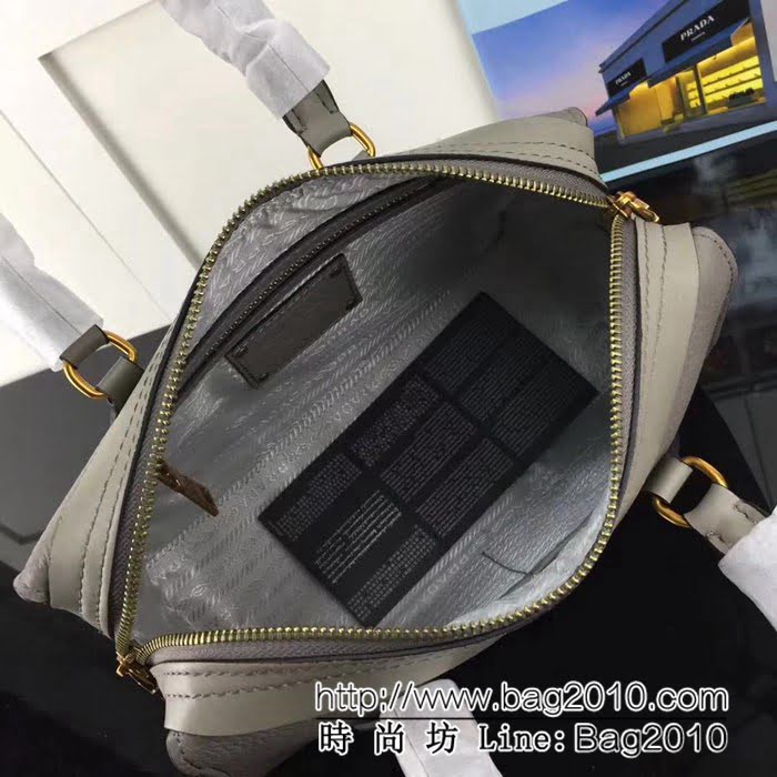 普拉達PRADA原單 2018早春經典爆款 PRADA 1BH093原單荔枝紋配平紋手提肩背包 PHY1477